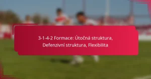 Read more about the article 3-1-4-2 Formace: Útočná struktura, Defenzivní struktura, Flexibilita