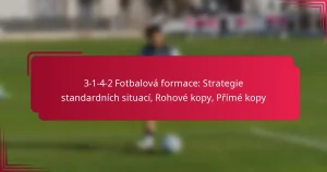 Read more about the article 3-1-4-2 Fotbalová formace: Strategie standardních situací, Rohové kopy, Přímé kopy