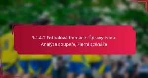Read more about the article 3-1-4-2 Fotbalová formace: Úpravy tvaru, Analýza soupeře, Herní scénáře