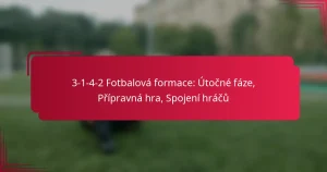 Read more about the article 3-1-4-2 Fotbalová formace: Útočné fáze, Přípravná hra, Spojení hráčů