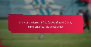 Read more about the article 3-1-4-2 Varianta: Přizpůsobení na 4-2-3-1, Silné stránky, Slabé stránky