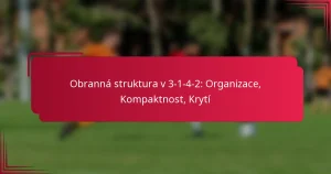 Read more about the article Obranná struktura v 3-1-4-2: Organizace, Kompaktnost, Krytí