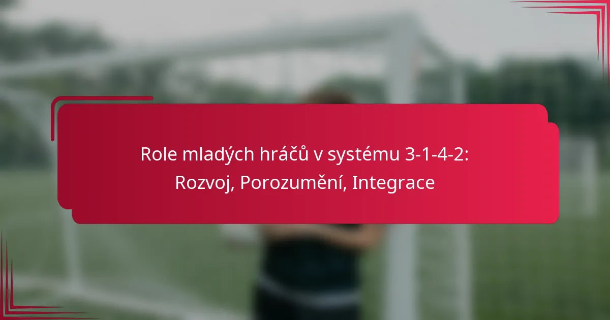 Read more about the article Role mladých hráčů v systému 3-1-4-2: Rozvoj, Porozumění, Integrace