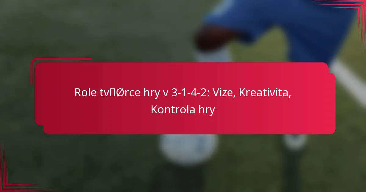 Read more about the article Role tvůrce hry v 3-1-4-2: Vize, Kreativita, Kontrola hry