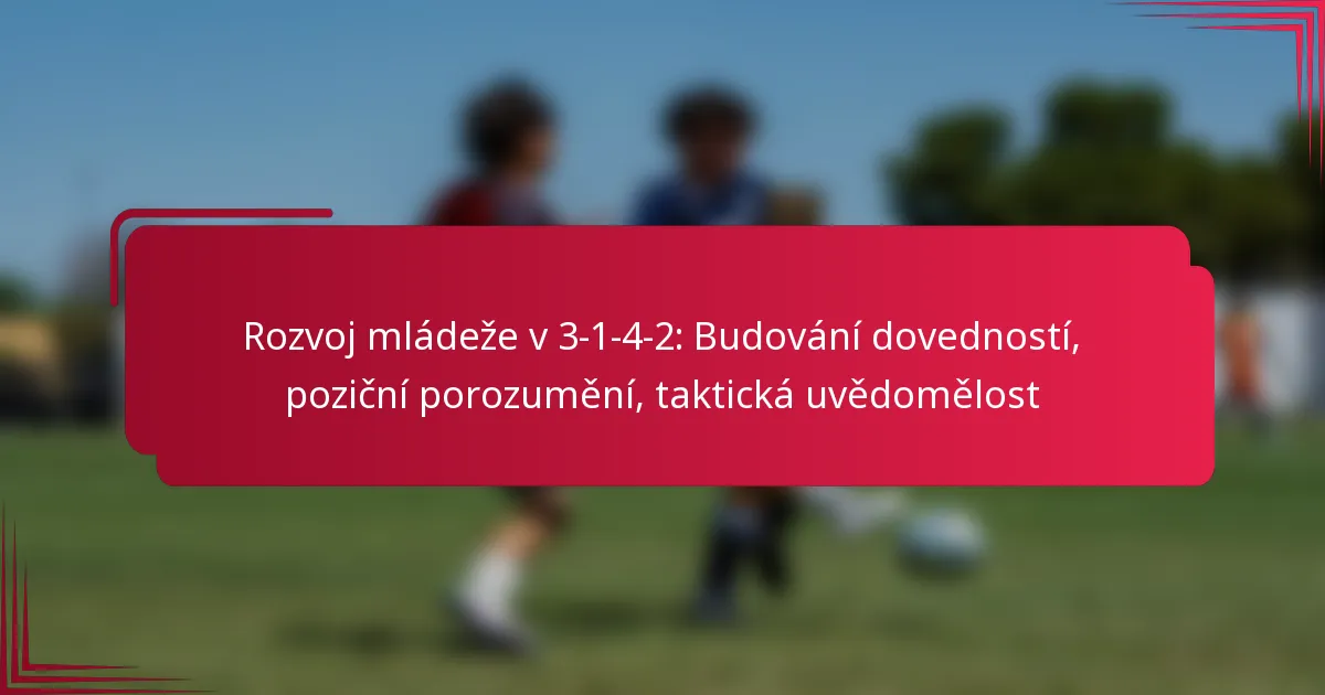 Read more about the article Rozvoj mládeže v 3-1-4-2: Budování dovedností, poziční porozumění, taktická uvědomělost