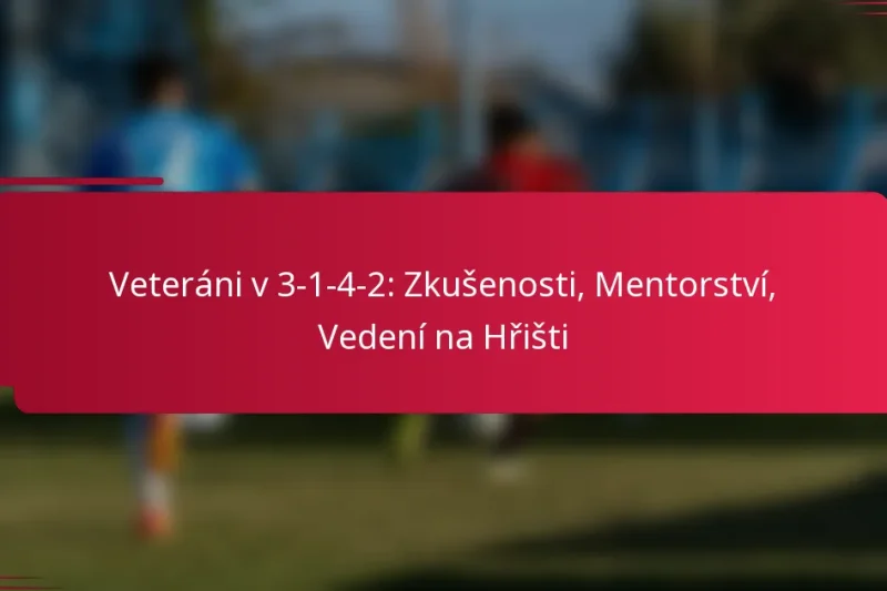 Veteráni v 3-1-4-2: Zkušenosti, Mentorství, Vedení na Hřišti