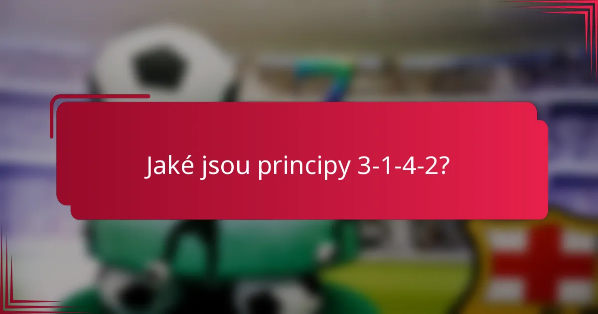 Jaké jsou principy 3-1-4-2?